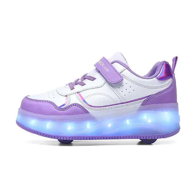 Rolsneakers met LED-verlichting en comfort