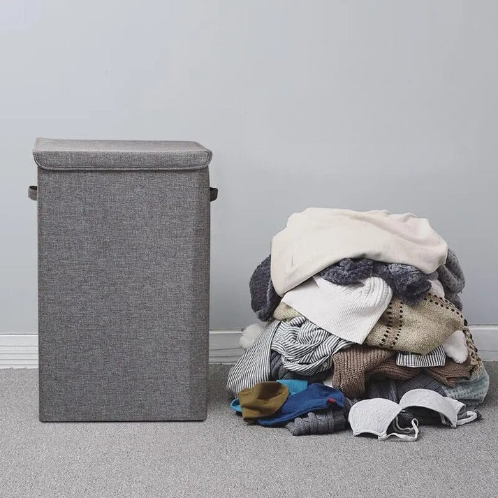 Ruime Inklapbare Wasmand met Deksel