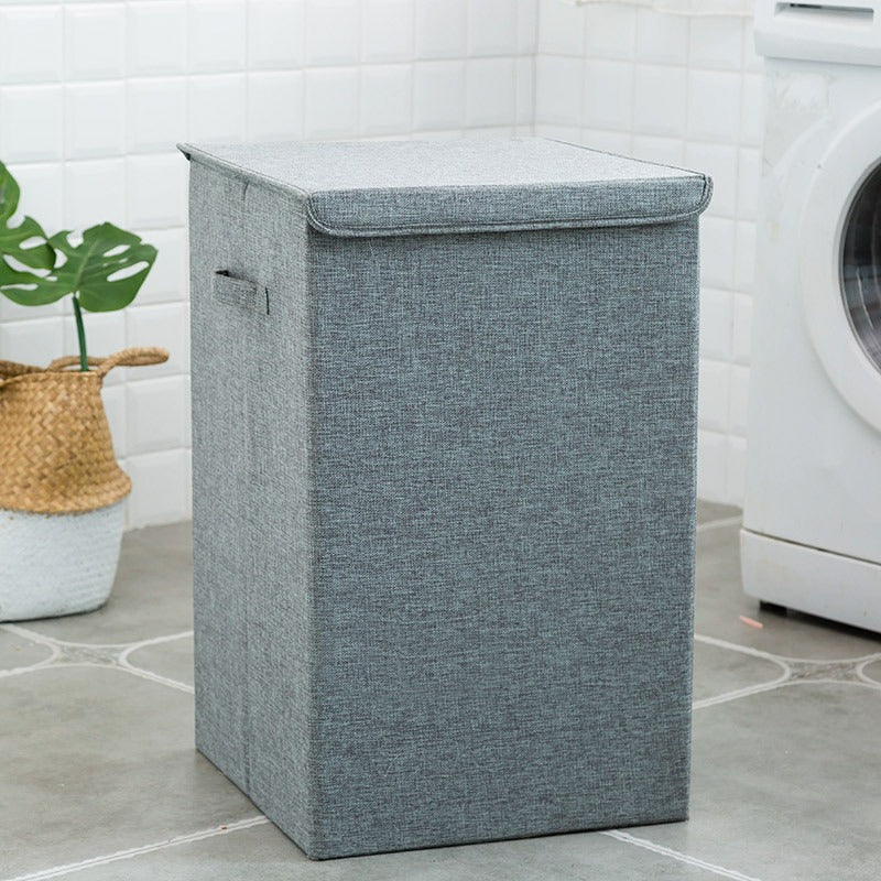 Ruime Inklapbare Wasmand met Deksel