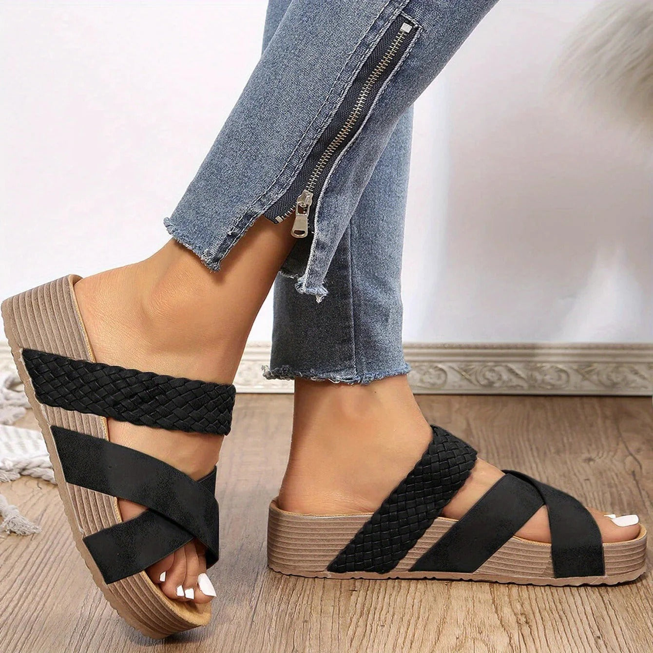 Sandalen Vrouw Ary Met Comfortabel Voetbed