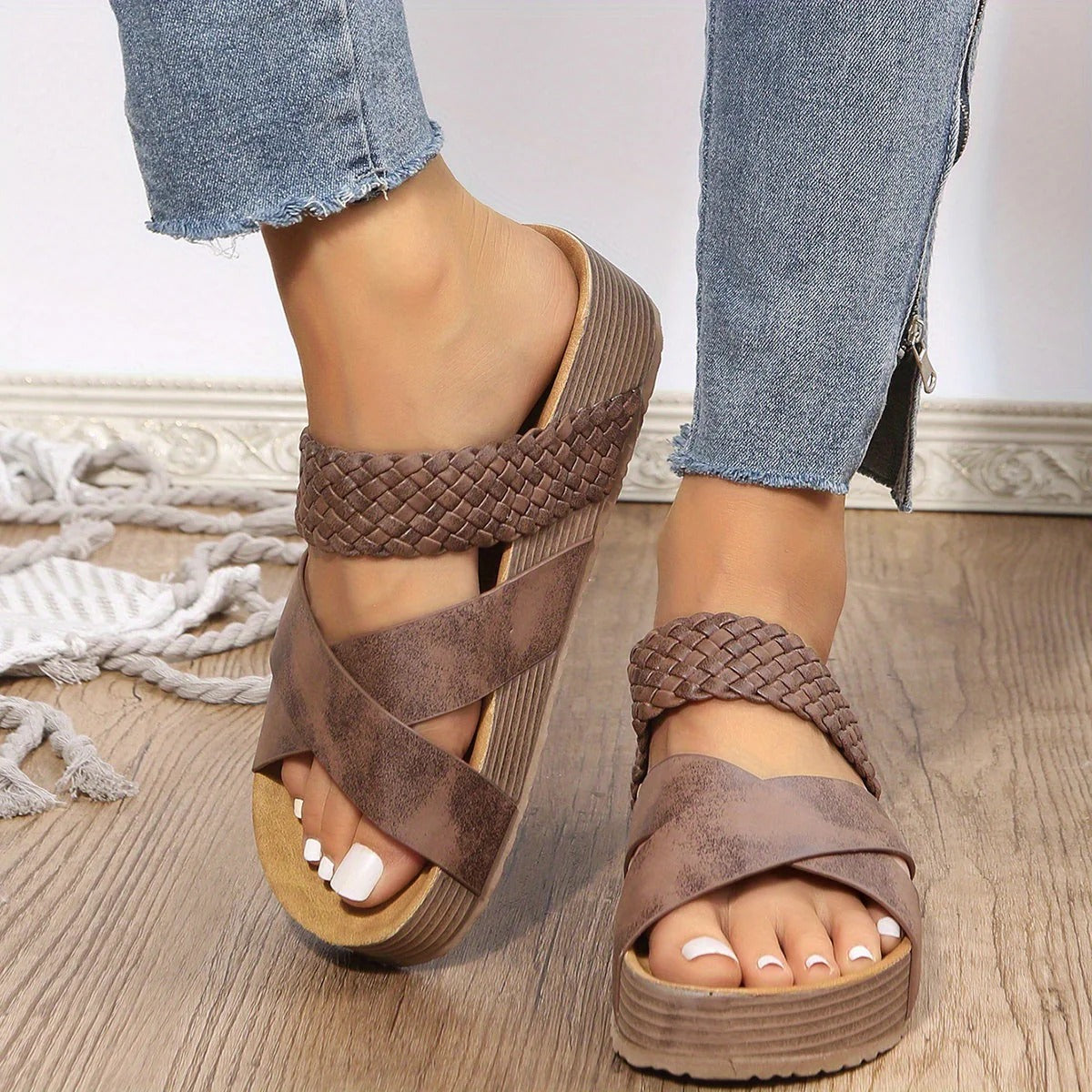 Sandalen Vrouw Ary Met Comfortabel Voetbed