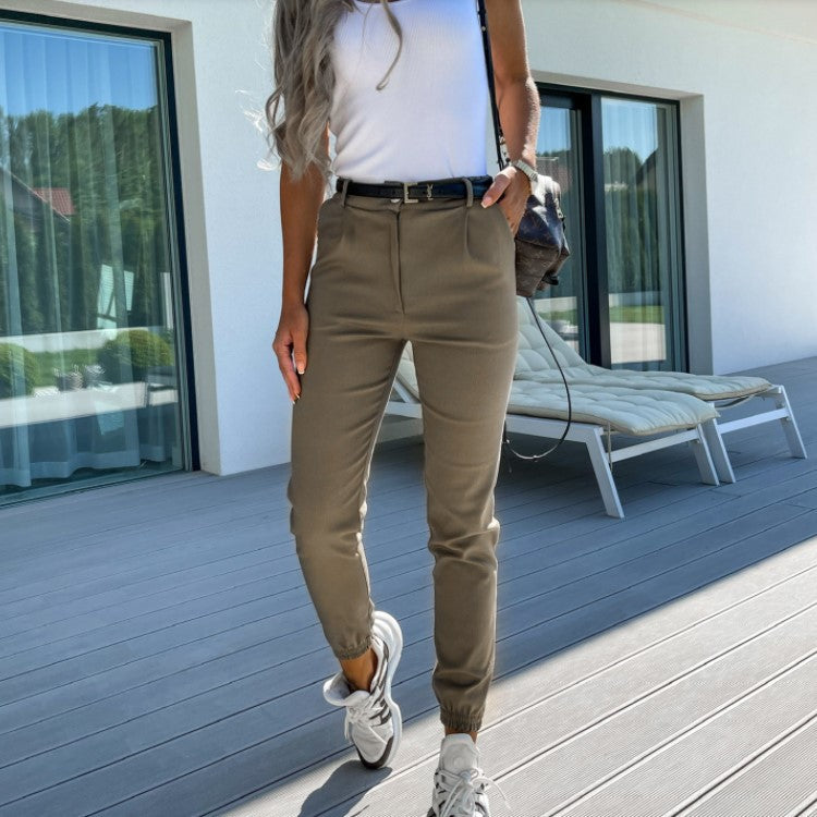 Skinny Stretch Damesbroek - Hoge Taille Elegantie
