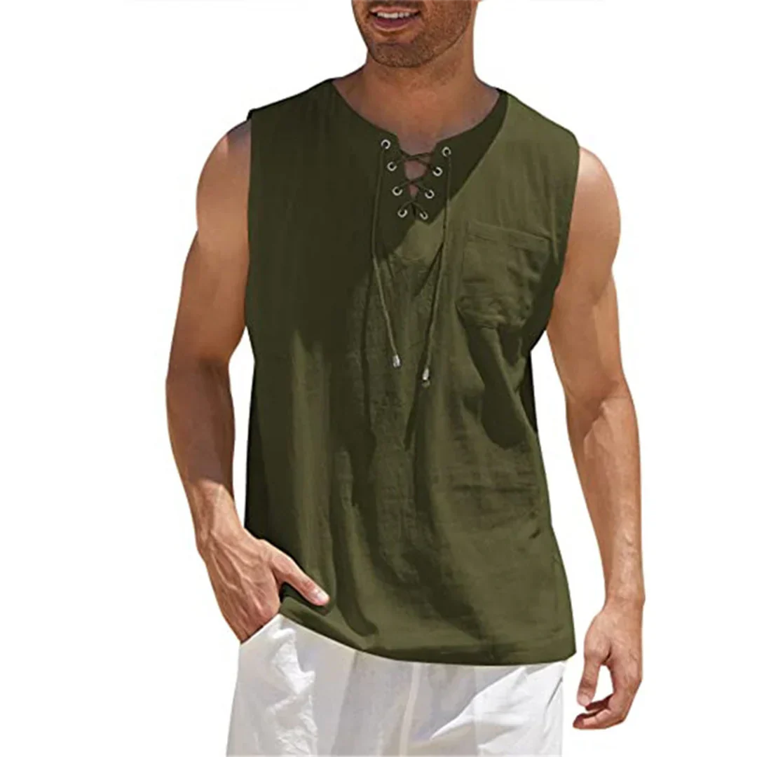 Slank Fit Casual Herenoverhemd Linnen