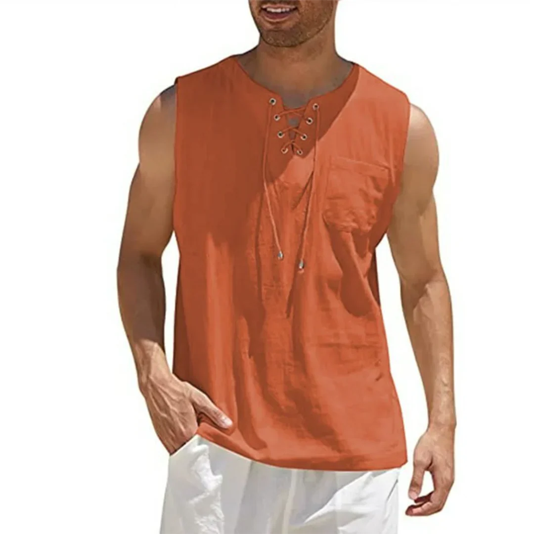 Slank Fit Casual Herenoverhemd Linnen
