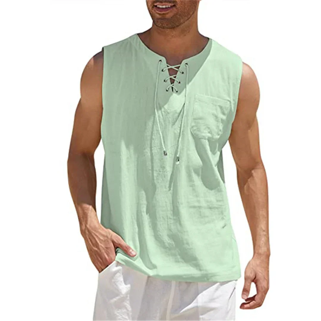 Slank Fit Casual Herenoverhemd Linnen