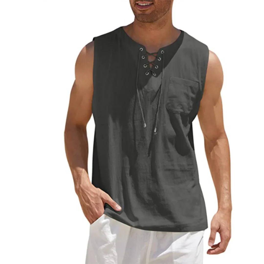 Slank Fit Casual Herenoverhemd Linnen