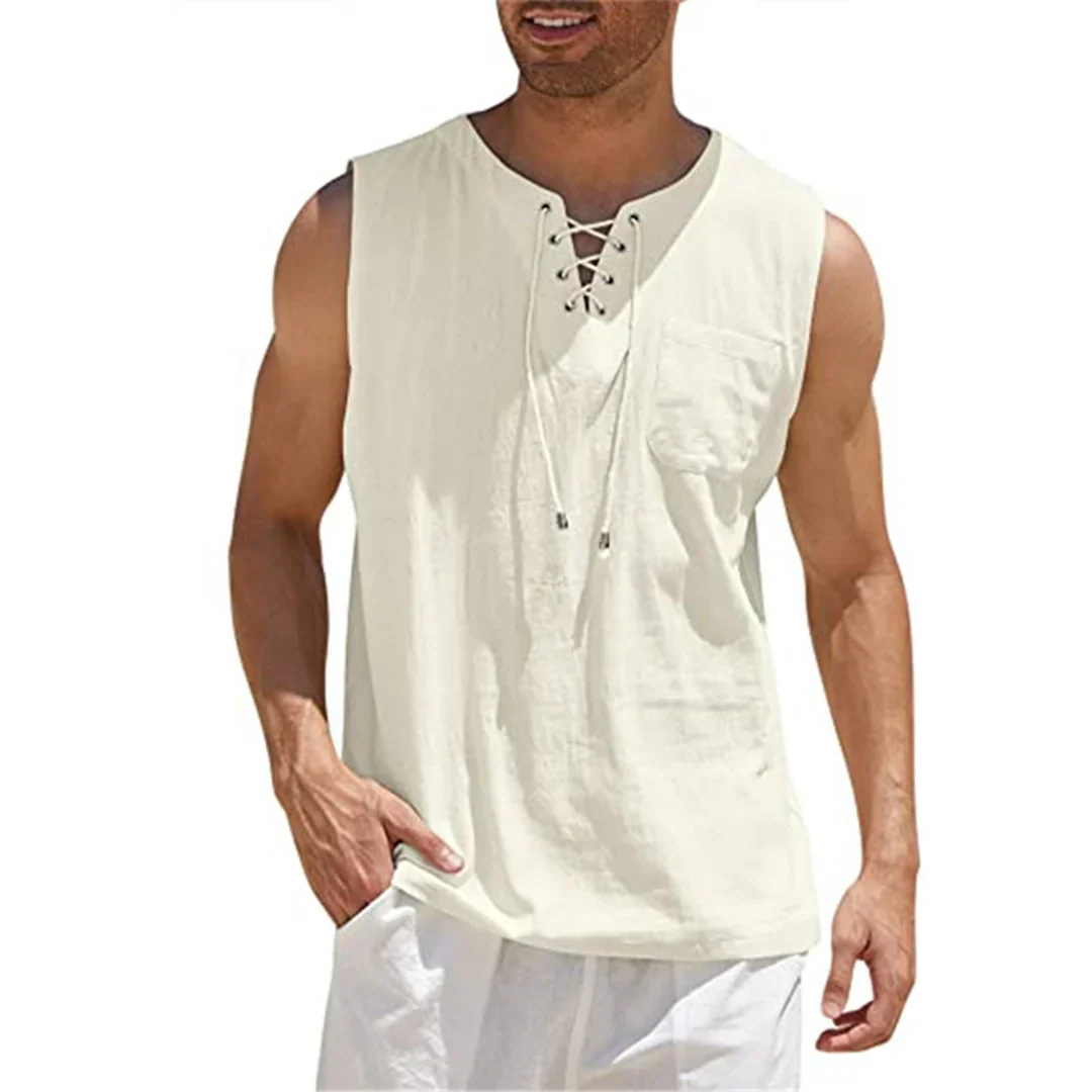 Slank Fit Casual Herenoverhemd Linnen