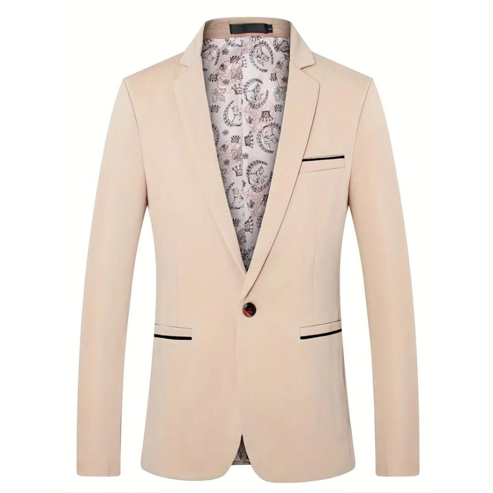 Slim Fit Herenblazer met Klassieke Revers
