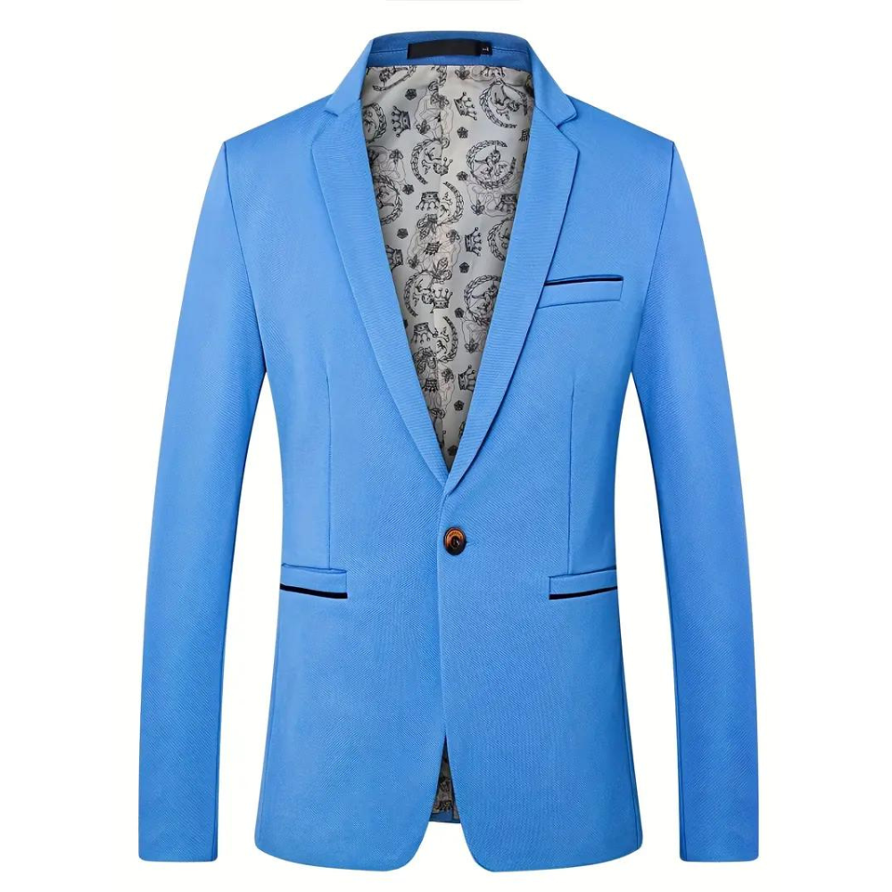 Slim Fit Herenblazer met Klassieke Revers