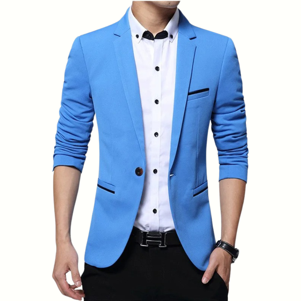 Slim Fit Herenblazer met Klassieke Revers