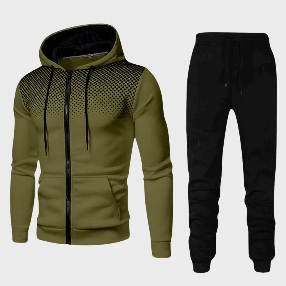 Slim Fit Sportief Trainingspak voor Heren