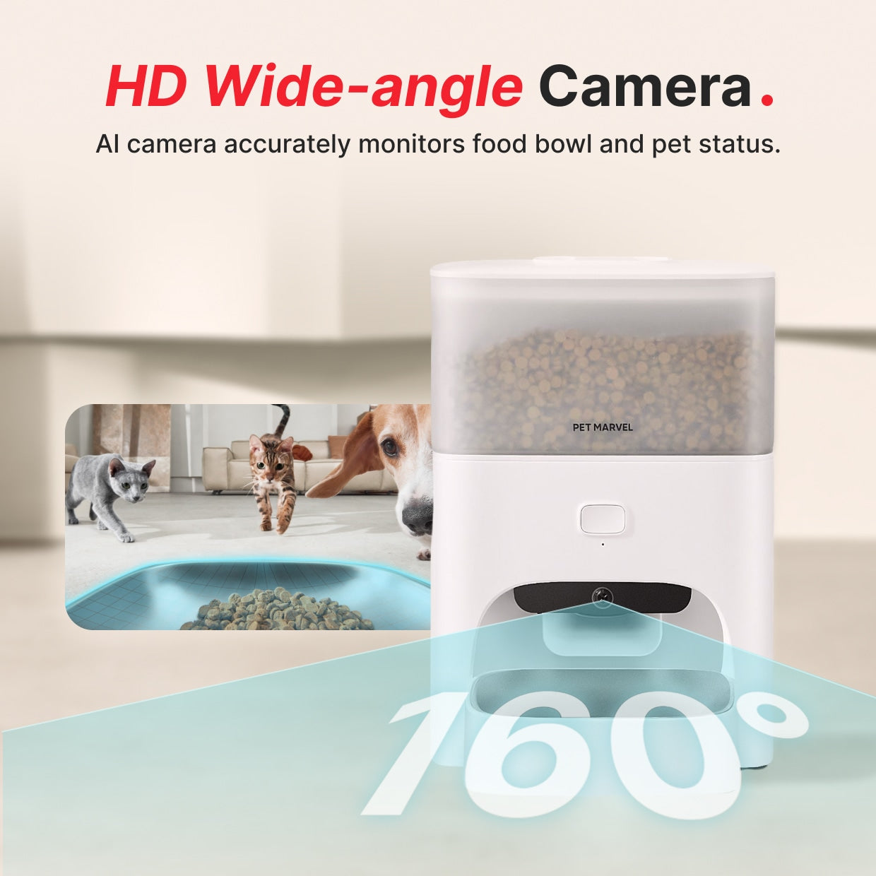 Slimme Kattenvoerbak met Camera en App
