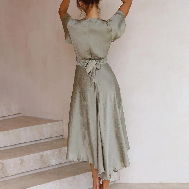 Soepele vintage jurk - Elegante Stijl