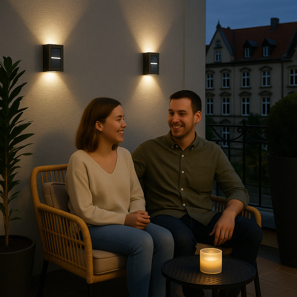Solar Wandlamp Buiten met Up & Down Verlichting