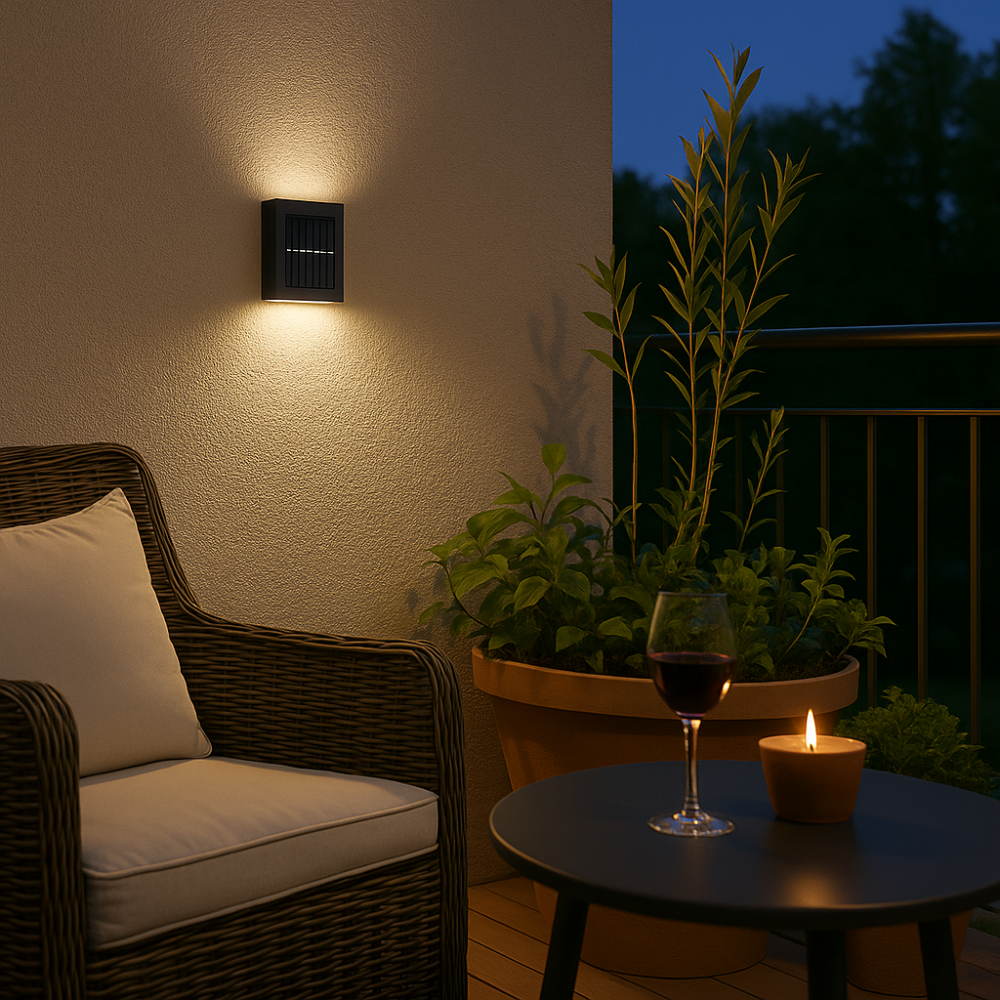 Solar Wandlamp Buiten met Up & Down Verlichting