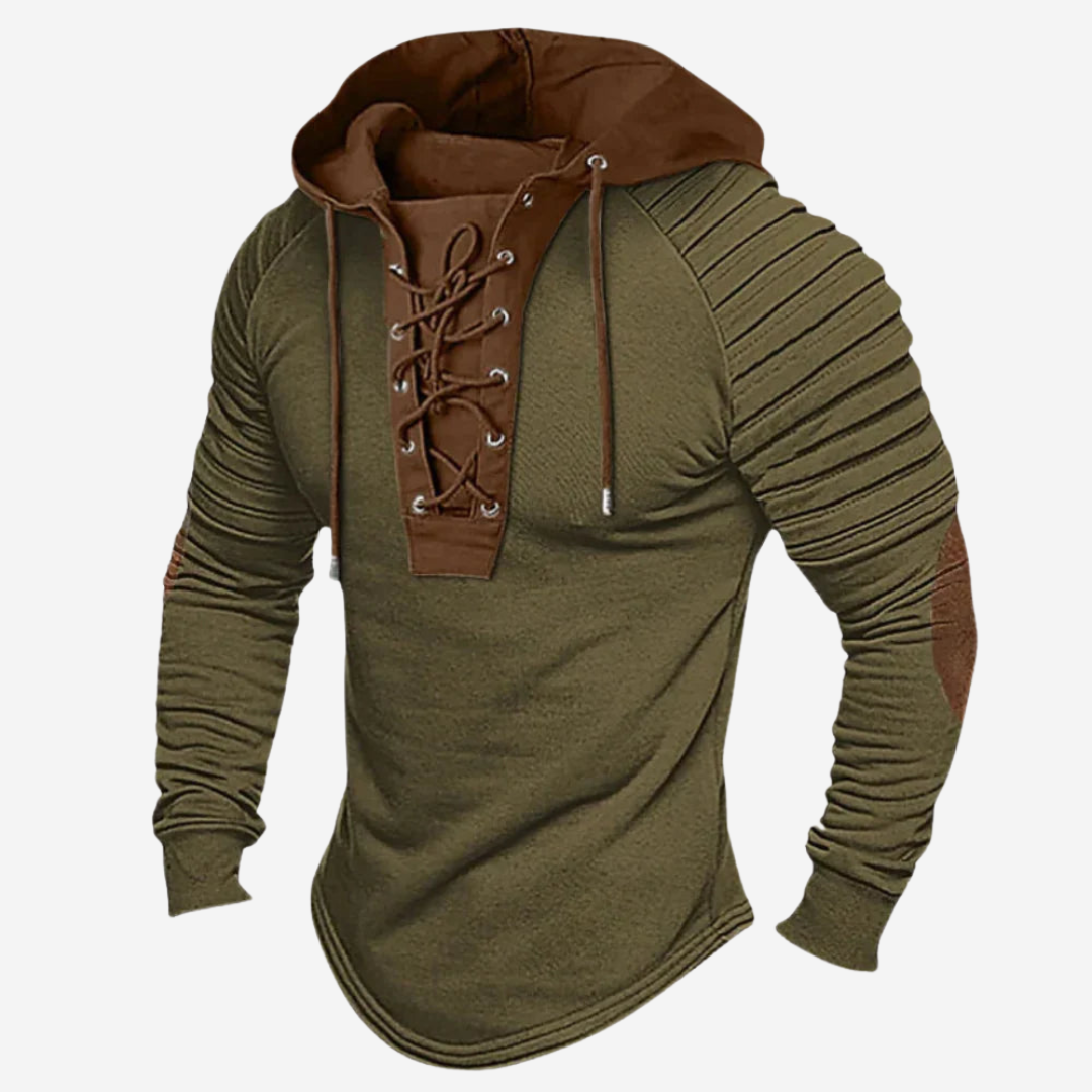 Sportieve Mason Hoodie met Vetersluiting