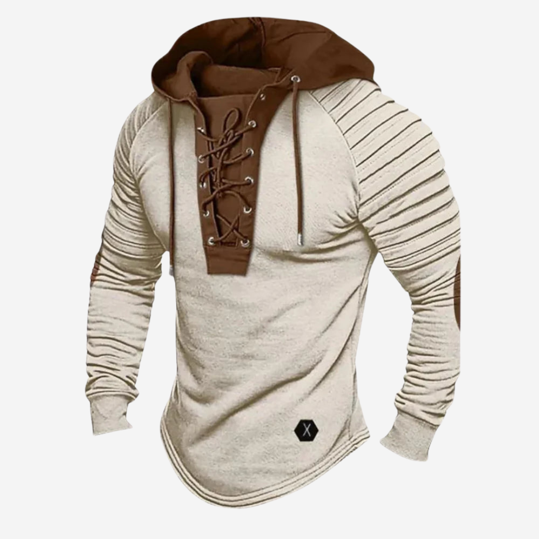 Sportieve Mason Hoodie met Vetersluiting