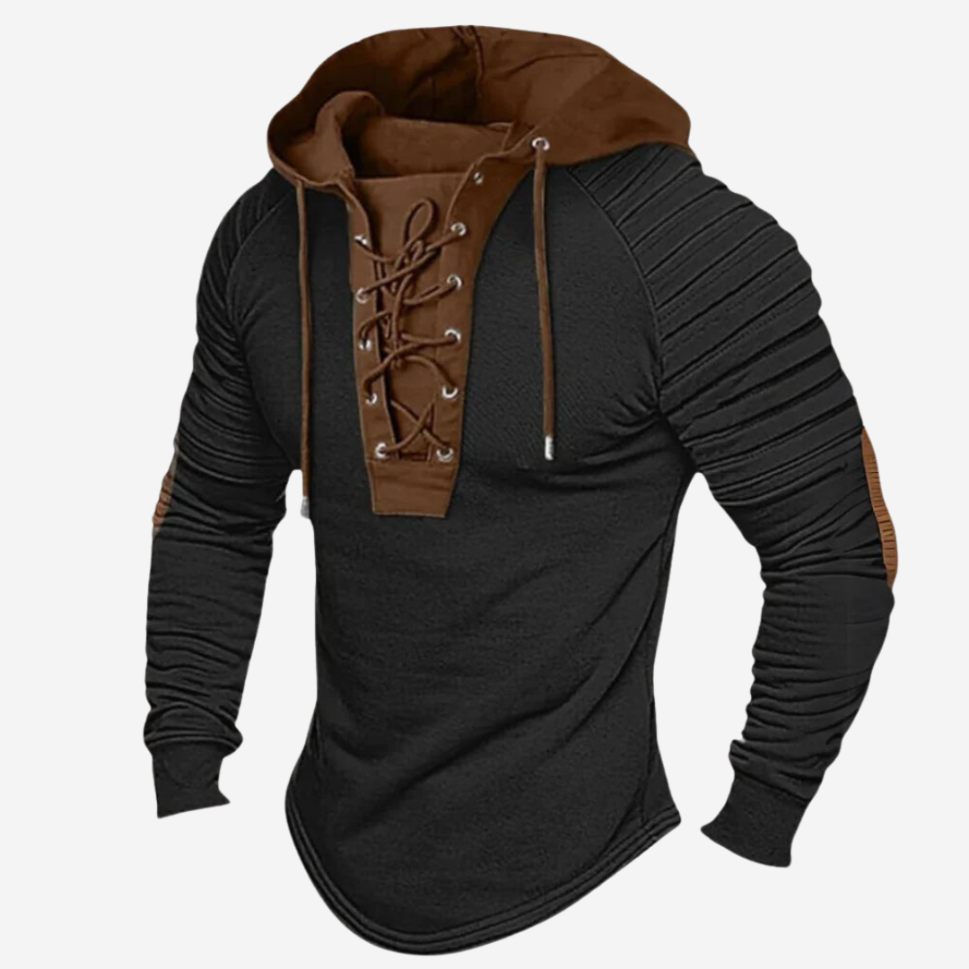 Sportieve Mason Hoodie met Vetersluiting