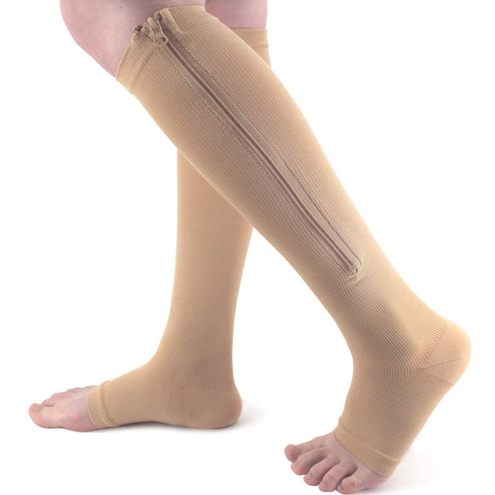 Steunkousen met Rits voor Comfort