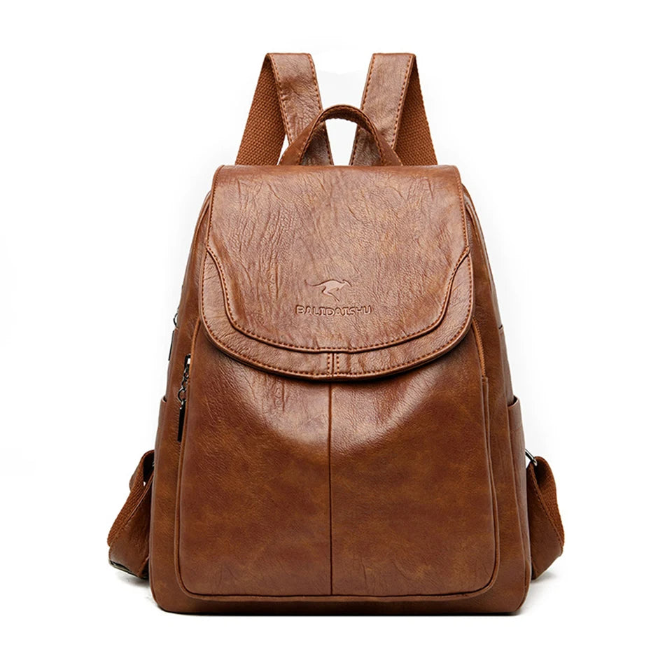 Stevige Leren Damesrugzak Xeres Elegance