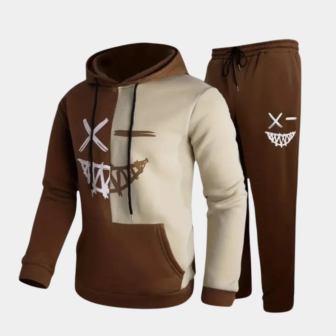 Stijlvol Heren Joggingspak met Slanke Pasvorm