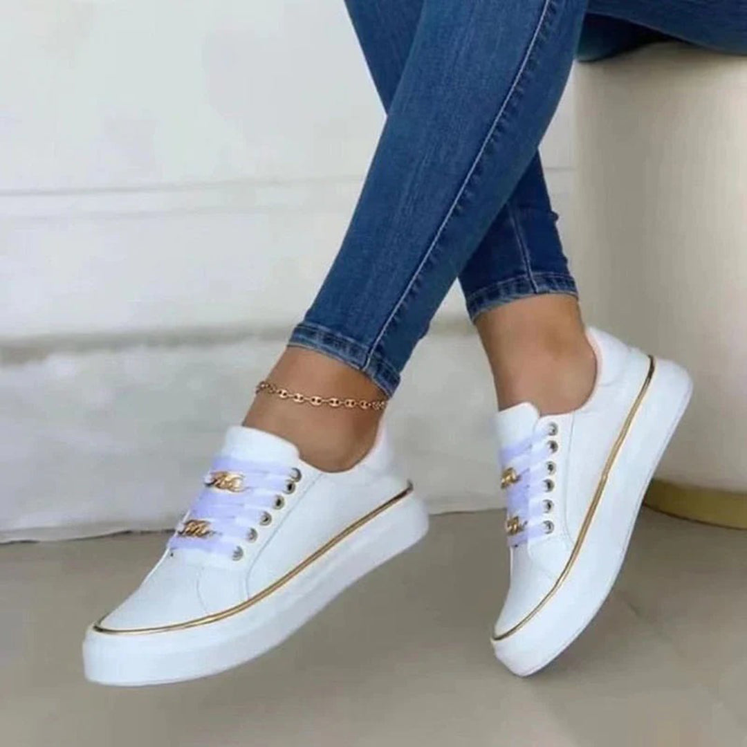 Stijlvolle Dames Sneakers - Roze Elegantie