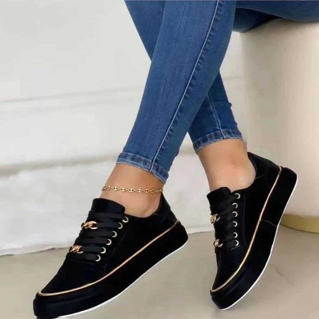 Stijlvolle Dames Sneakers - Roze Elegantie