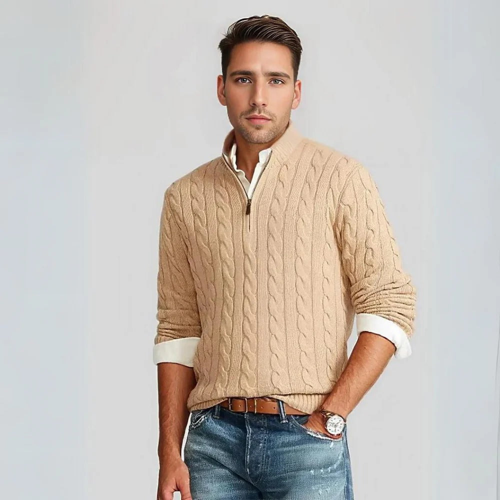 Stijlvolle Heren Zip-Up Sweater Anthony
