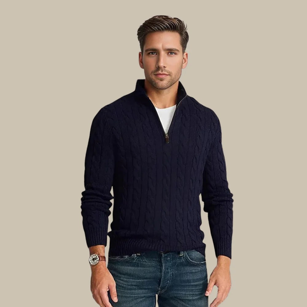 Stijlvolle Heren Zip-Up Sweater Anthony