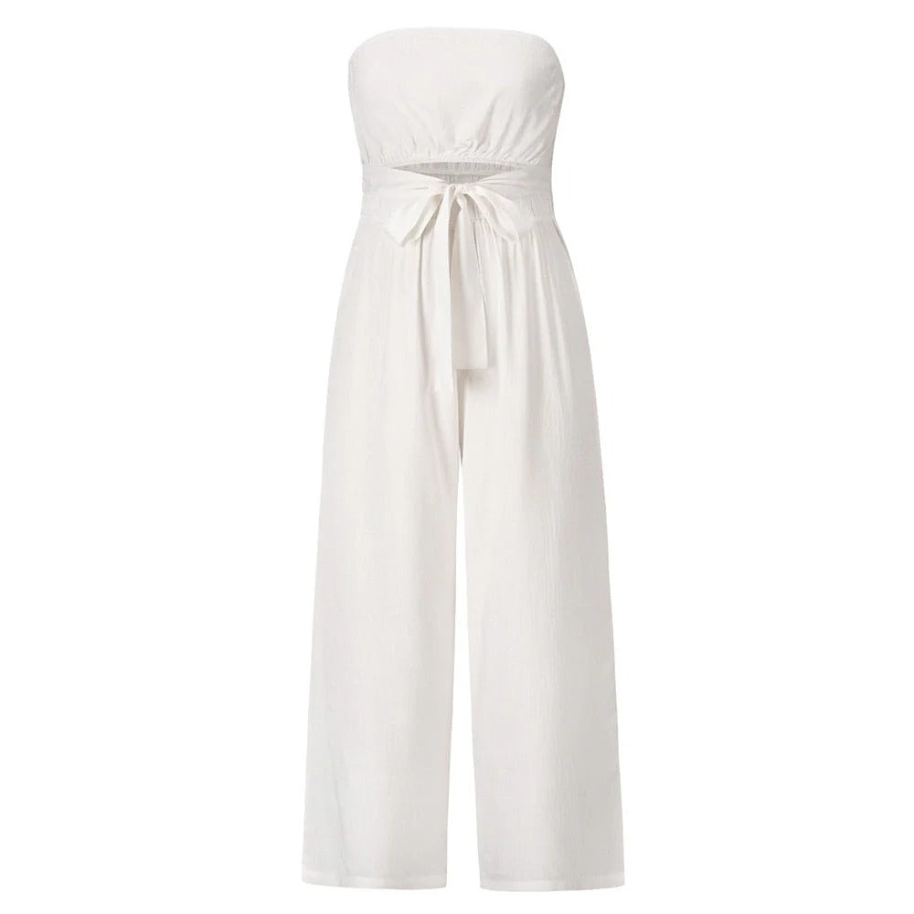 Stijlvolle Janet Jumpsuit met Wijde Pijpen