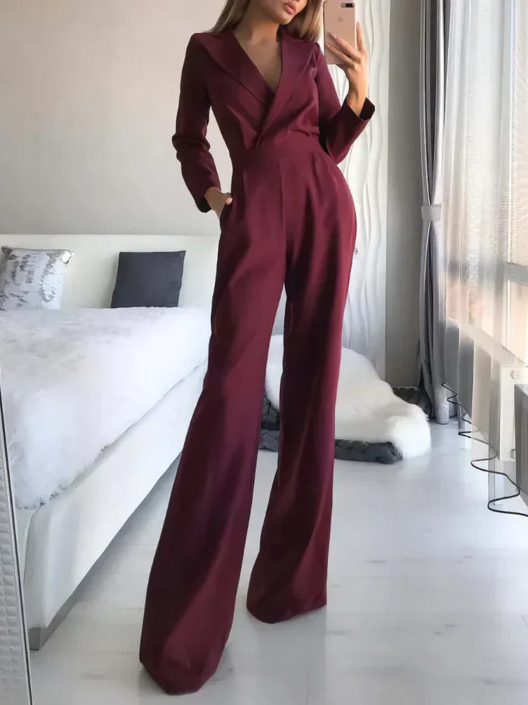 Stijlvolle Lange Mouwen Jumpsuit voor Dames