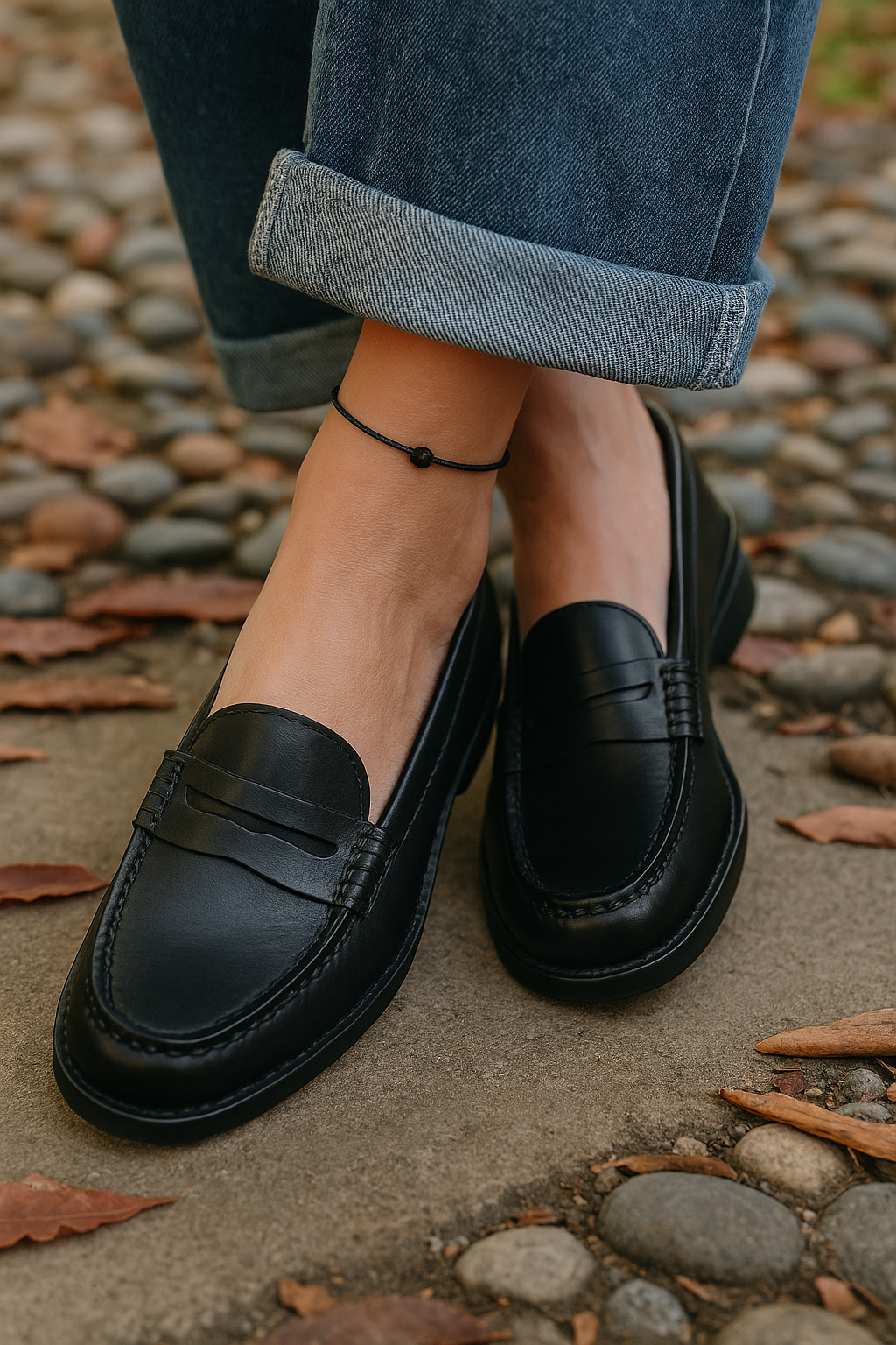 Stijlvolle Leren Damesloafers
