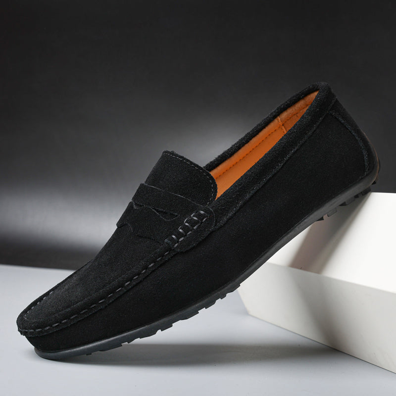 Stijlvolle Suède Heren Loafers - Luxe Instappers