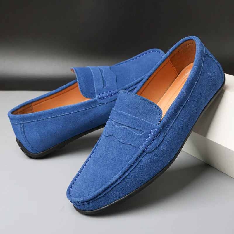 Stijlvolle Suède Heren Loafers - Luxe Instappers