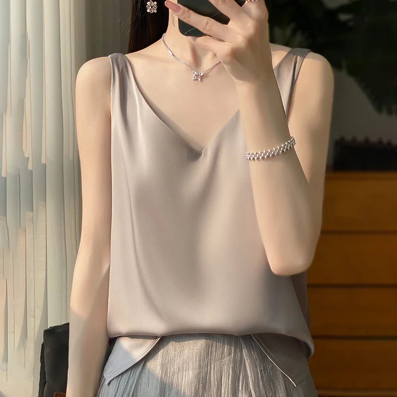 Stijlvolle Zijde Top voor Elegante Dames