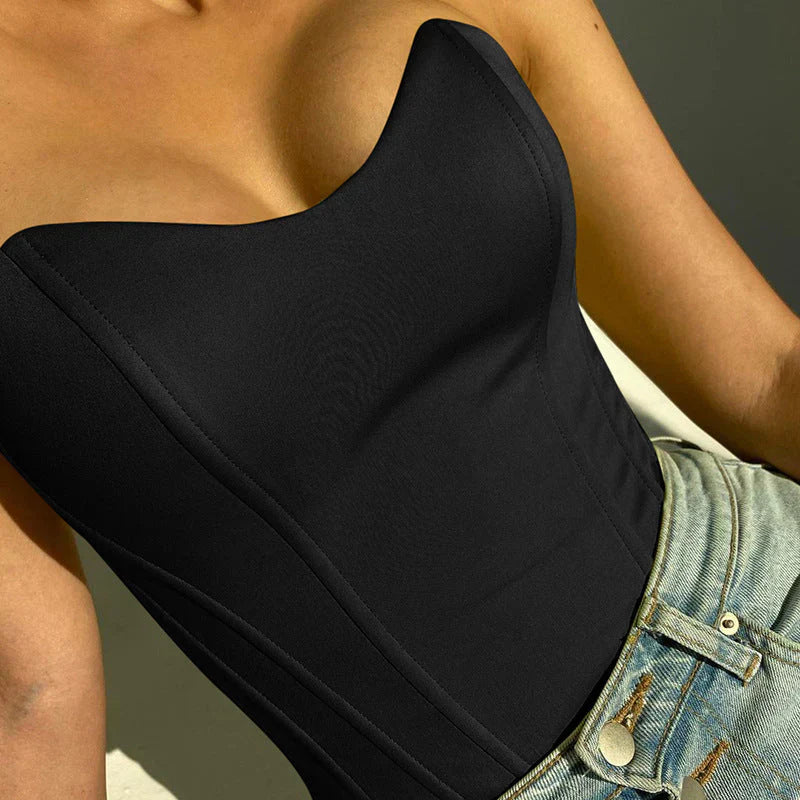 Strapless Korset Top Dames Elegantie