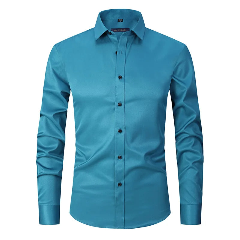 Strijkvrij Slim Fit Herenoverhemd Formeel