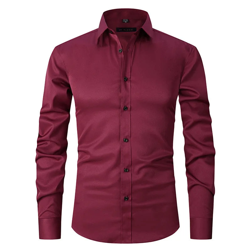 Strijkvrij Slim Fit Herenoverhemd Formeel