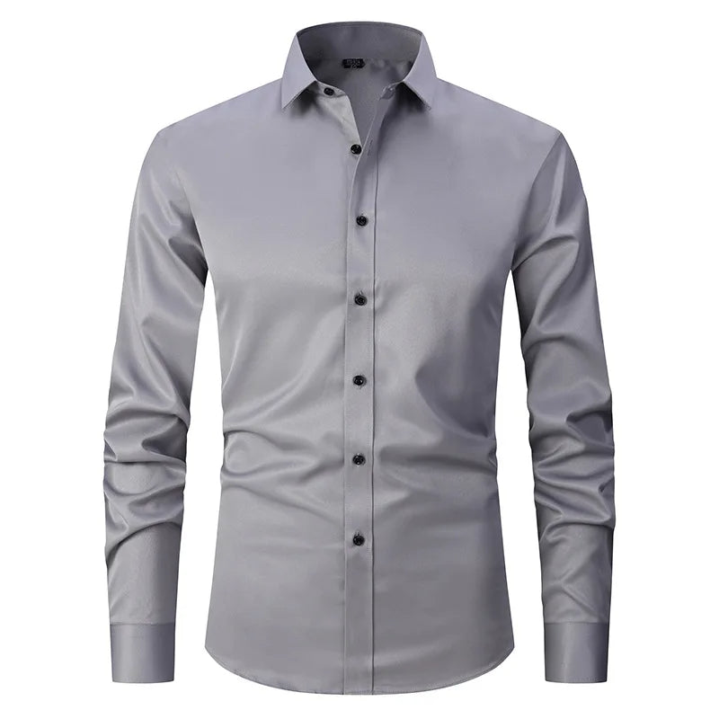 Strijkvrij Slim Fit Herenoverhemd Formeel