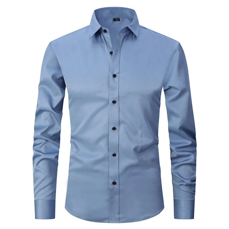 Strijkvrij Slim Fit Herenoverhemd Formeel