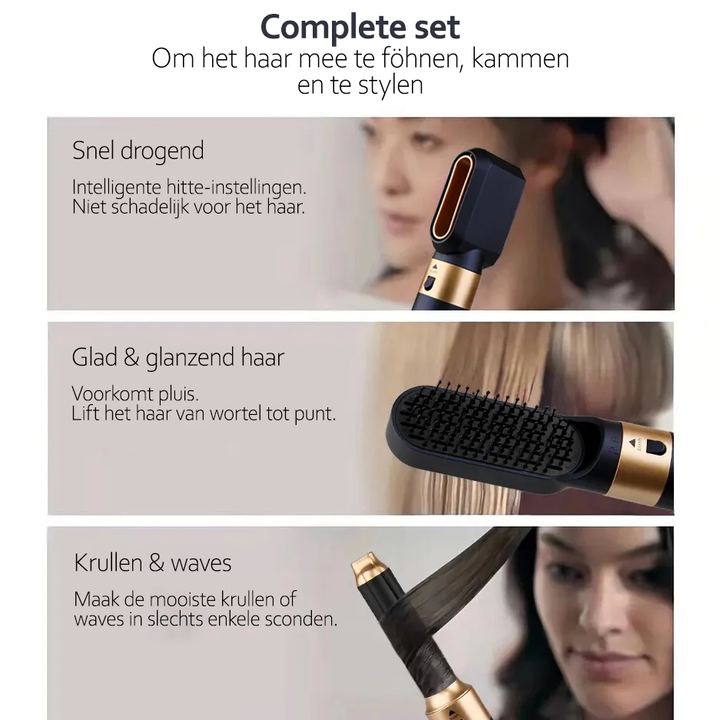 StyleFusion 5-in-1 Haarstyler met Ionentechnologie