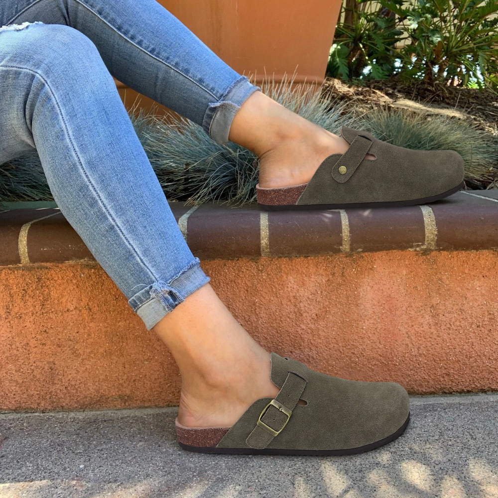 Suède Kurk Slippers voor Dames