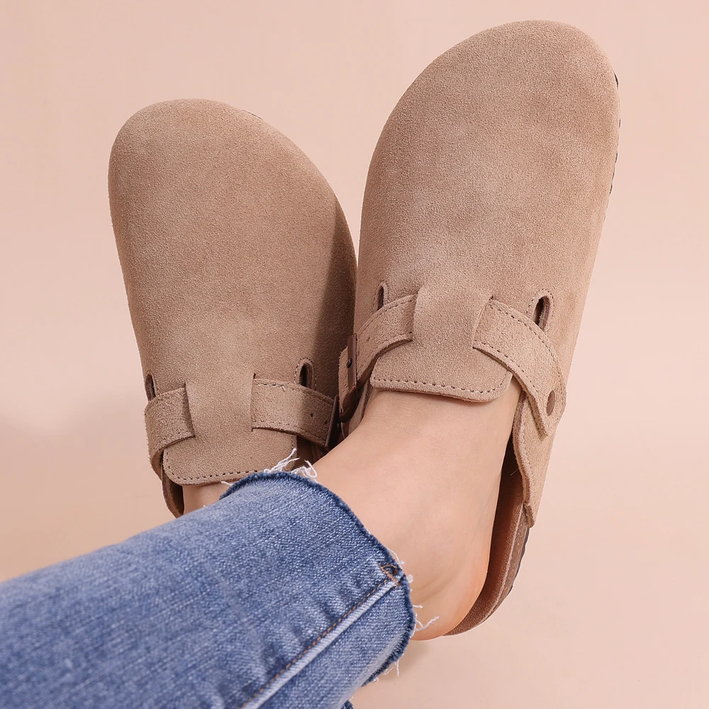 Suède Kurk Slippers voor Dames