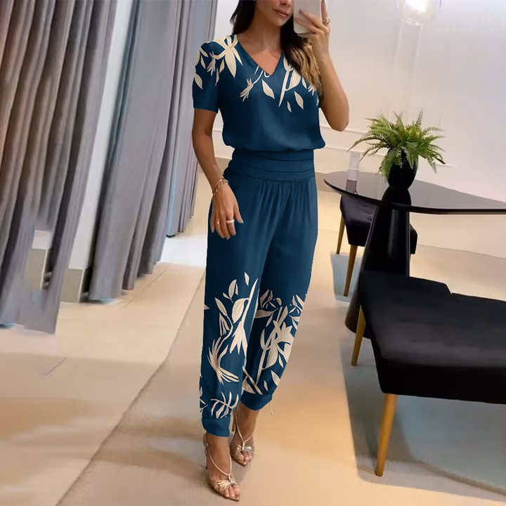 Tabea – Elegante Jumpsuit met Stijlvolle Print