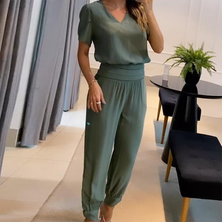 Tabea – Elegante Jumpsuit met Stijlvolle Print