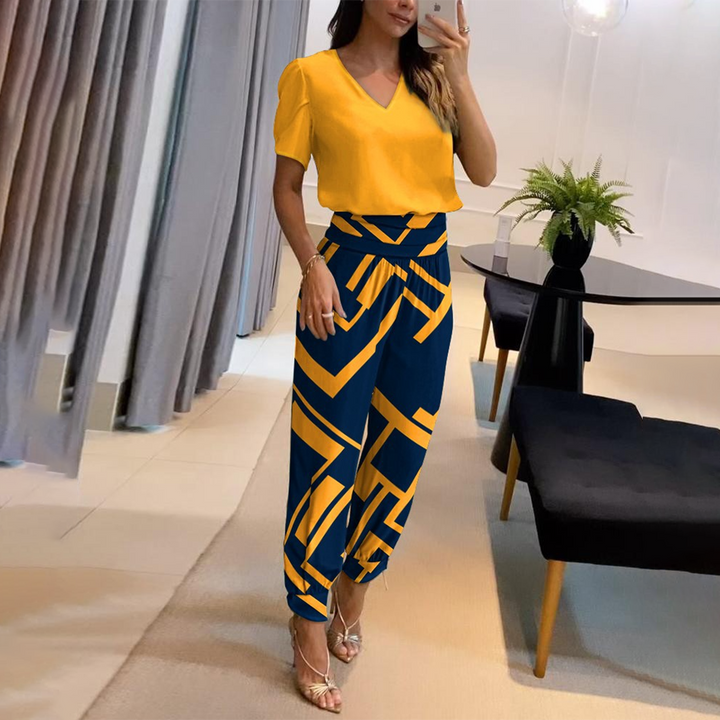 Tabea – Elegante Jumpsuit met Stijlvolle Print
