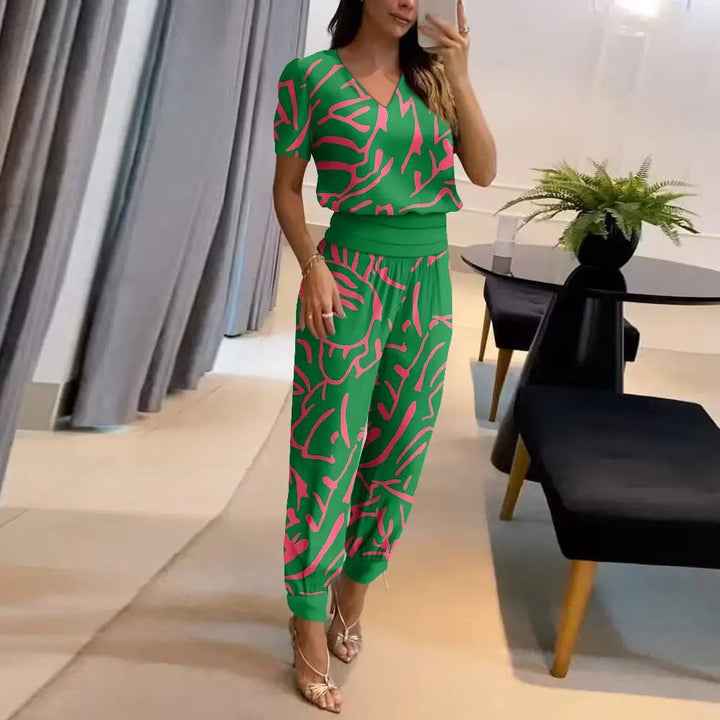 Tabea – Elegante Jumpsuit met Stijlvolle Print