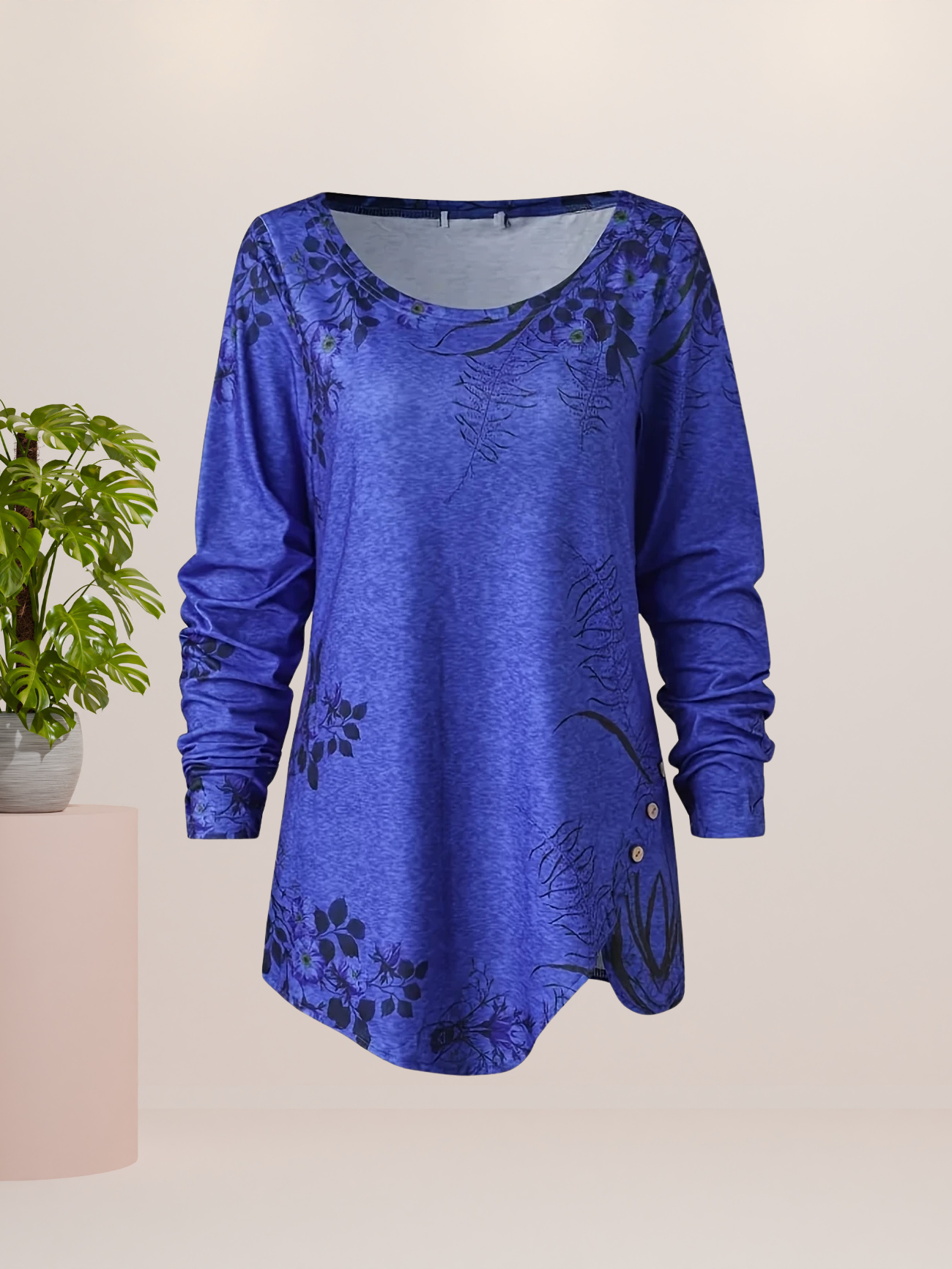Thekla Bloemenprint T-Shirt Lange Mouwen