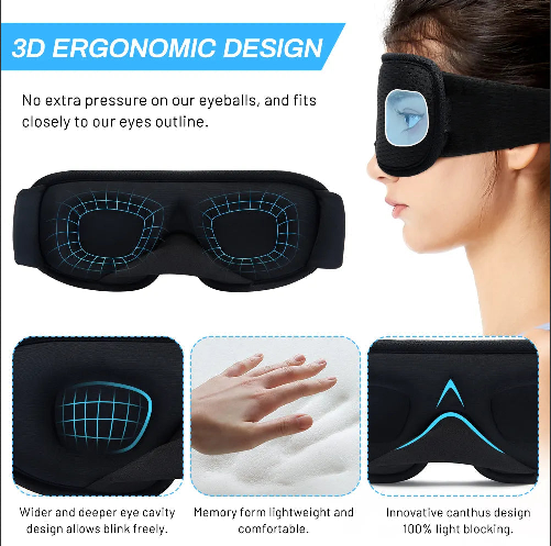 Ultiem Comfort 3D Slaapmasker Deluxe