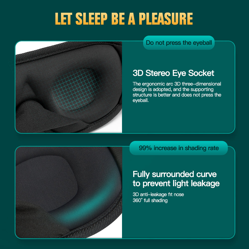 Ultiem Comfort 3D Slaapmasker Deluxe